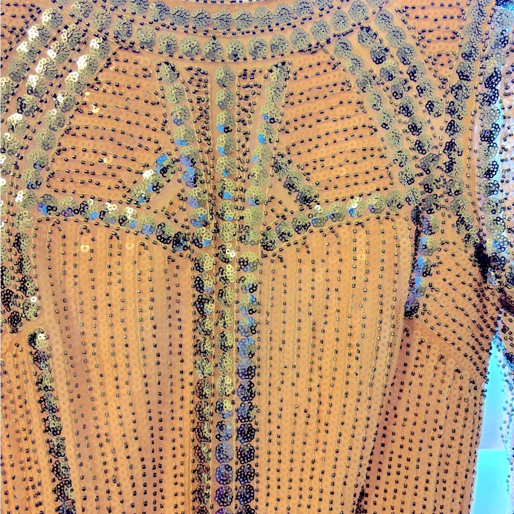 Lulus Pink & Silver Sparkle cocktail dress - Picture 2 of 7